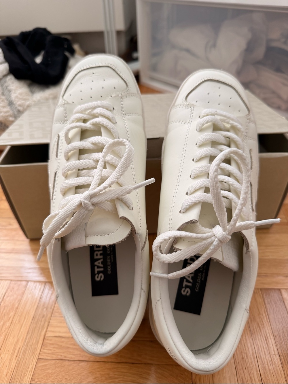 Golden goose stardan total white sneakers - Picture 5 of 9